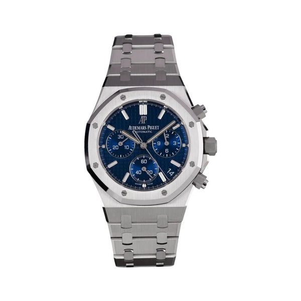 Audemars Piguet Royal Oak Chronograph 41mm White Gold Blue Dial Watch