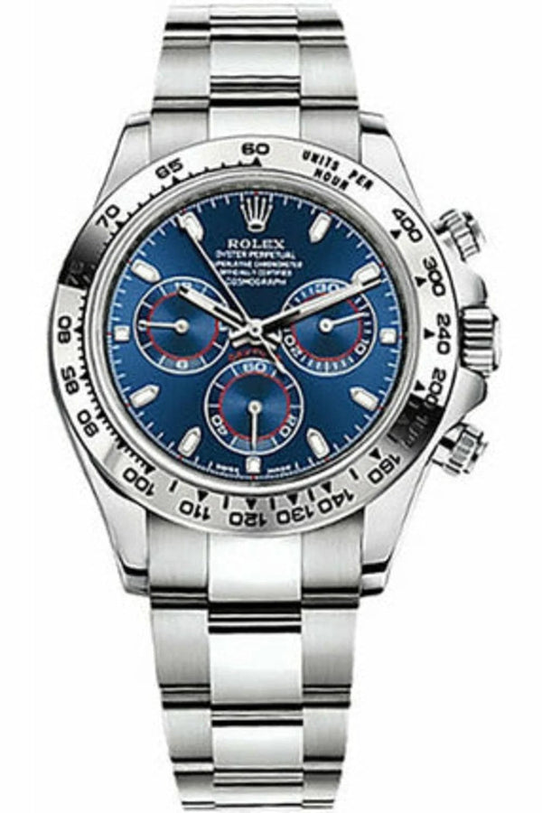 Rolex Cosmograph Daytona 116509 Luxury Chronograph Watch Blue Dial Finish