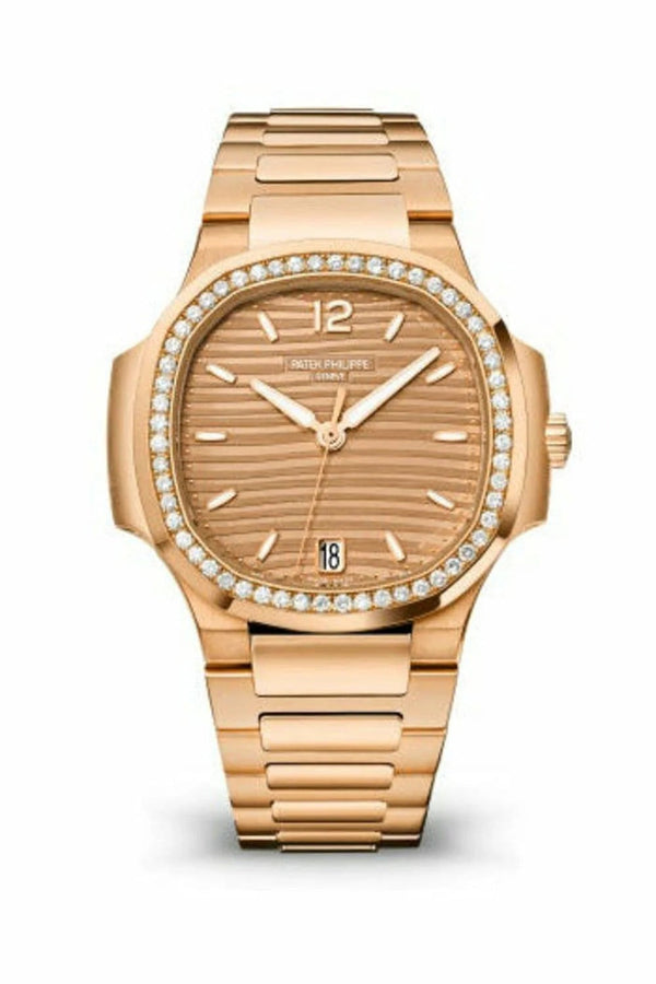 Patek Philippe Nautilus Self-Winding Luxury Watch Rose Gold Tone Finish