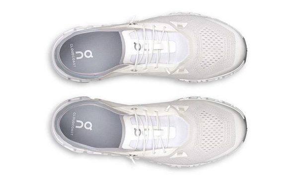 On Cloud 6 Coast White Glacier Ultra-Light Breathable Travel Sneakers