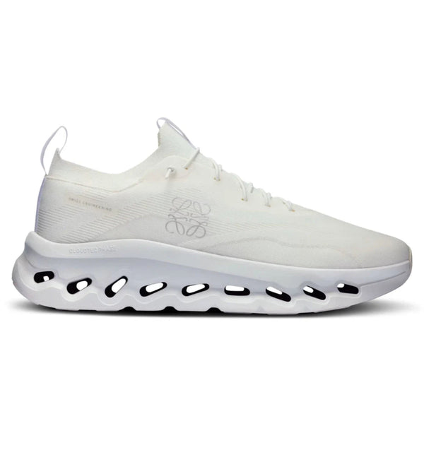 Loewe x On Running Cloudtilt All White Mesh Athletic Sneakers