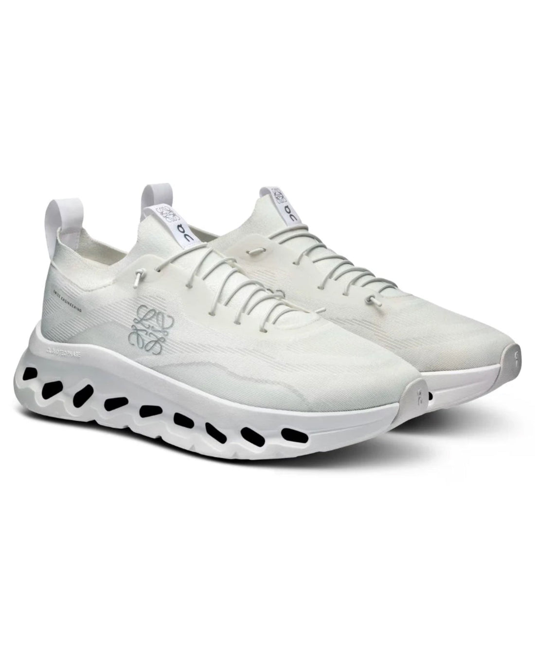 Loewe x On Running Cloudtilt All White Mesh Athletic Sneakers