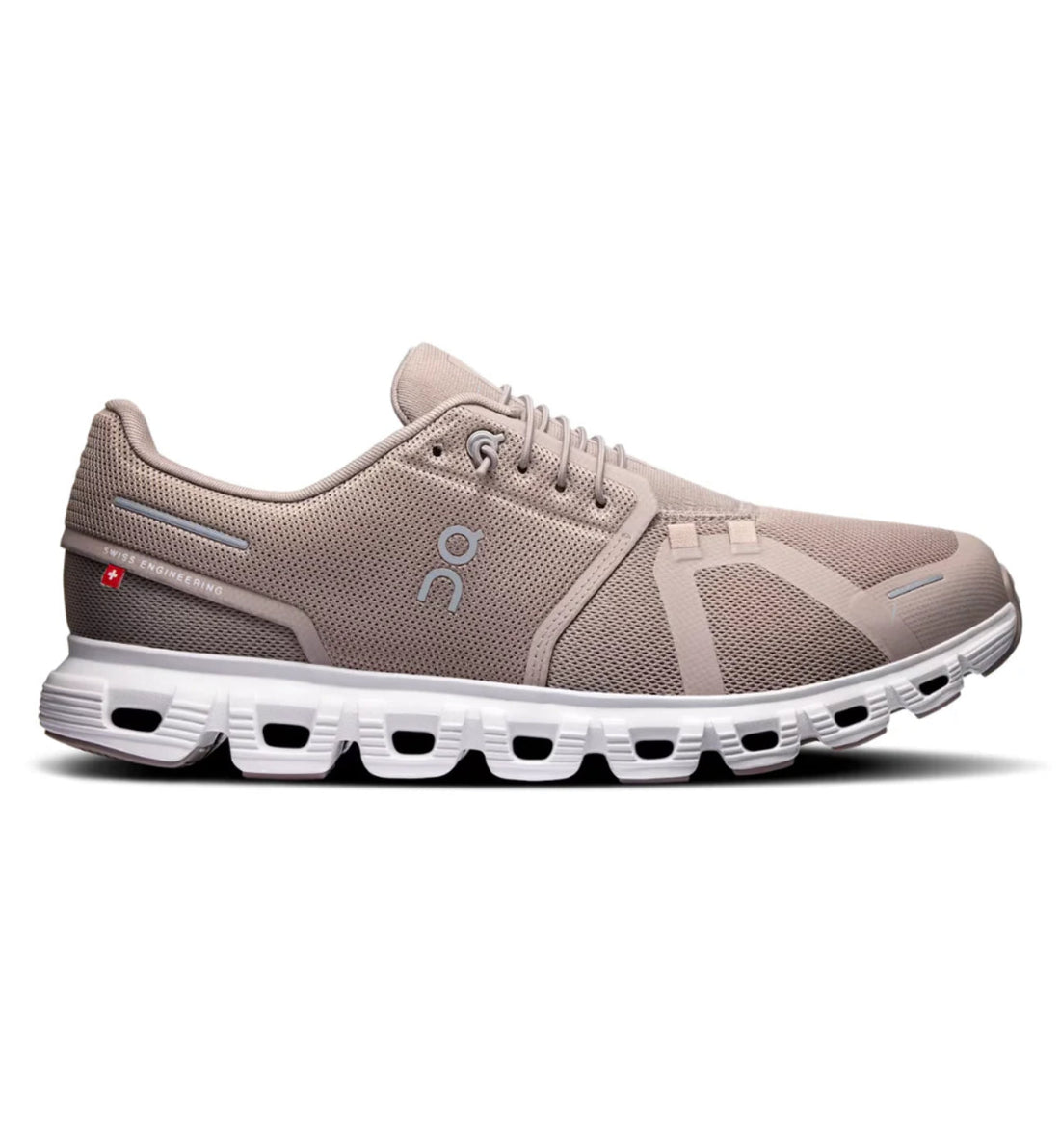 On Cloud 6 Fog White Lightweight All-Day Comfort Running Shoes