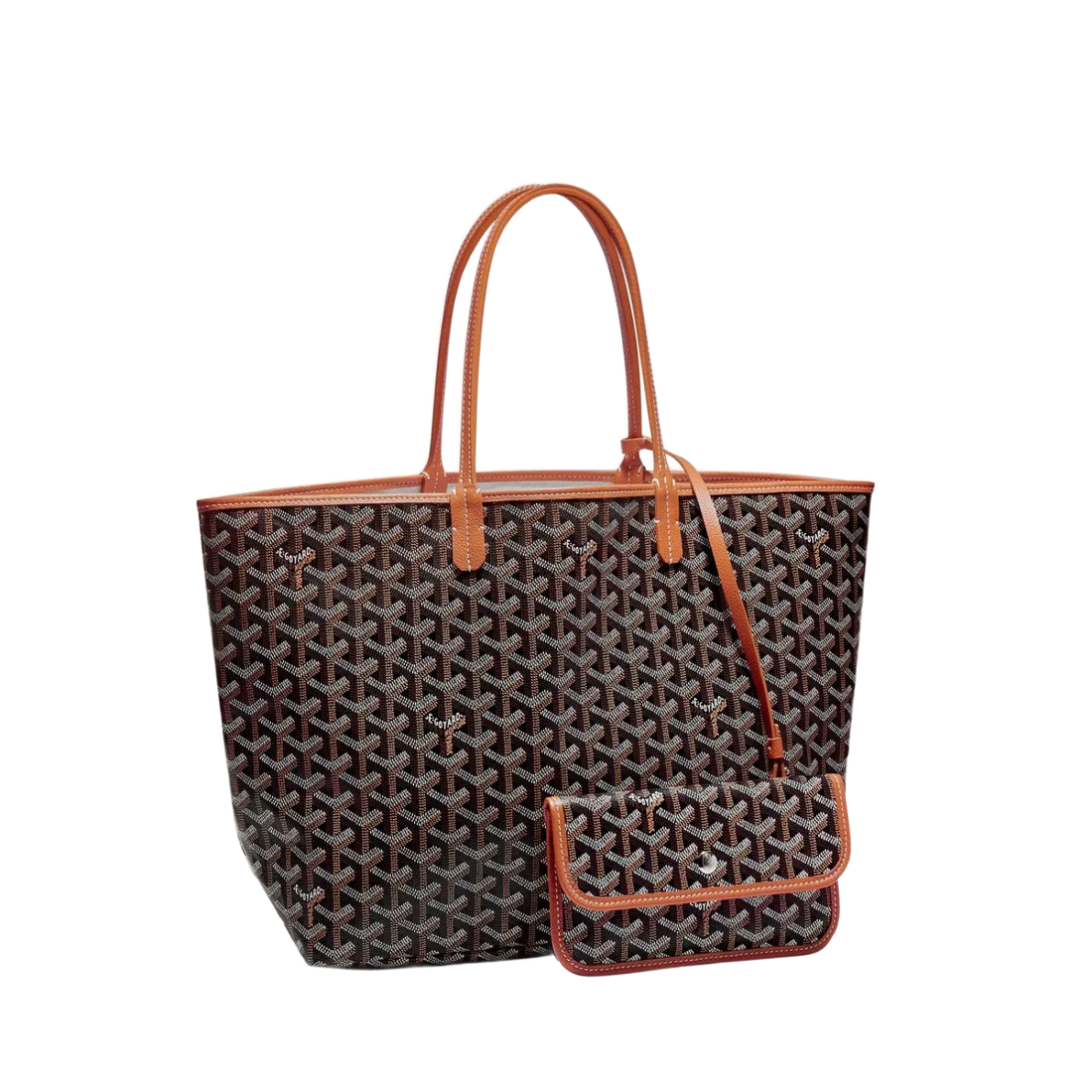 Classic Saint Louis PM Tote Bag in Black and Tan