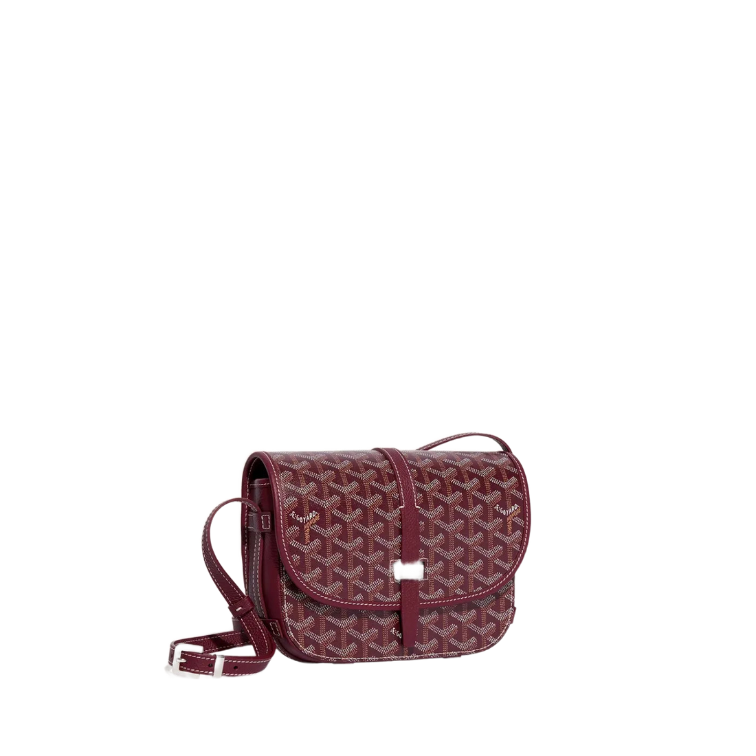 Designer Style Belvedere PM Messenger Bag In Elegant Burgundy Finish