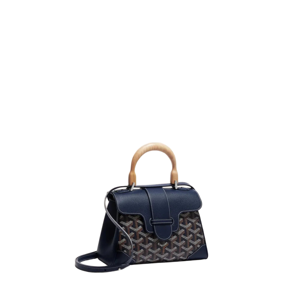 Goyard Saïgon Souple Mini Bag in Elegant Navy Blue Finish