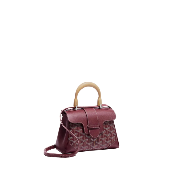 Goyard Saïgon Souple Mini Bag in Burgundy Designer Style Handbag