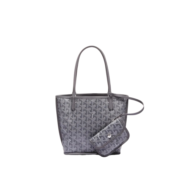 Goyard Anjou Mini Tote Bag Grey Premium Designer Style Handbag