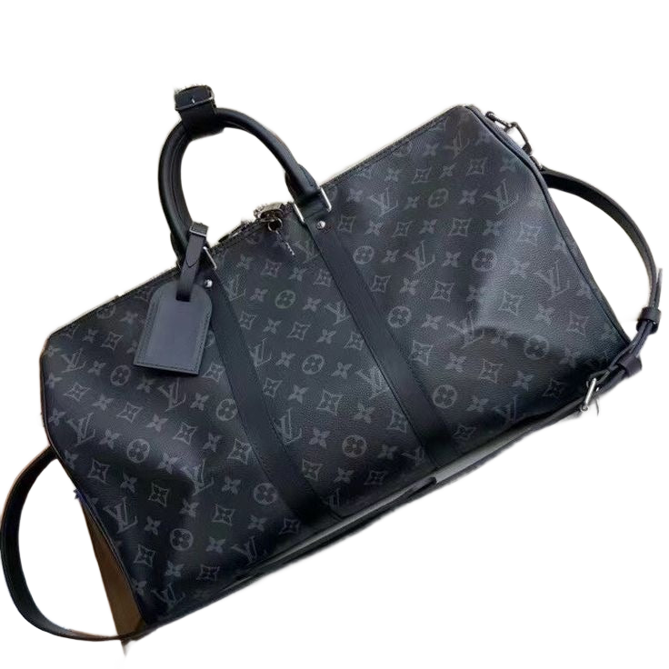 Premium Designer Style Leather Duffle Bag with Dust Bag Box