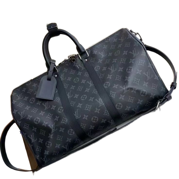 Premium Designer Style Leather Duffle Bag with Dust Bag Box