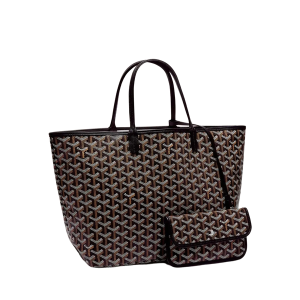 Classic Goyard Inspired Saint Louis PM Tote Bag Black Finish