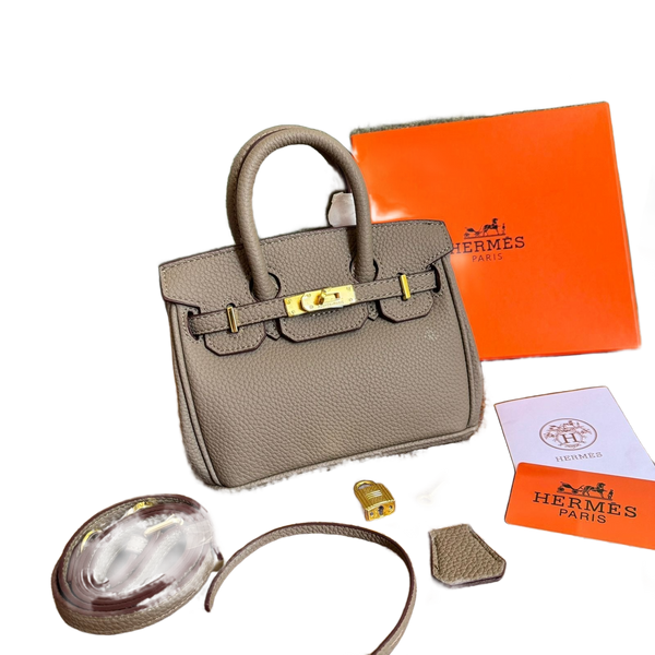 Designer-Style Birkin Inspired Leather Handbag for Everyday Chic Elegance