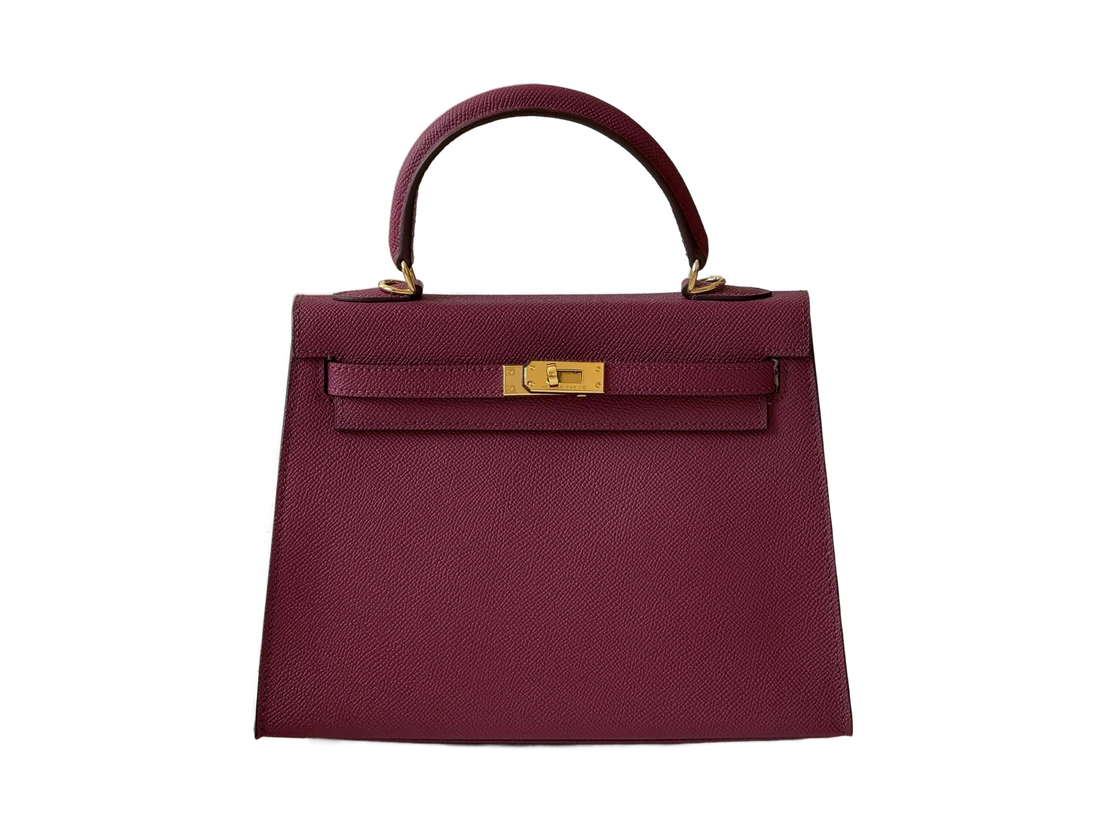 Premium Designer Style Kelly Handbag With Box And Dustbag