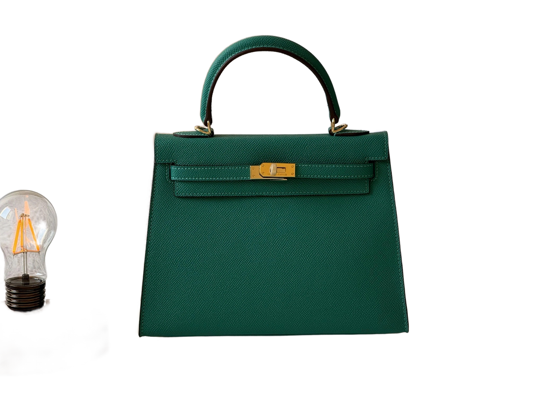 Elegant Hermes Kelly Style Designer Handbag With Dust Bag Included