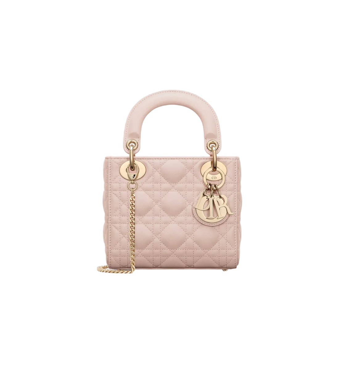 Mini Dioriviera Lady Dior Lambskin Handbag Elegant Designer Style Bag