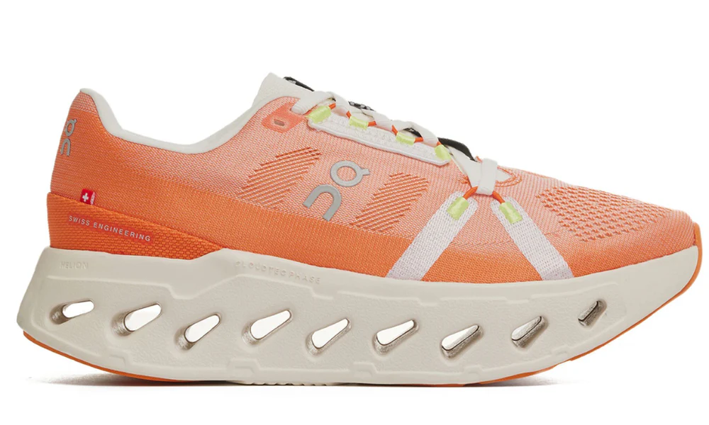 On Cloudeclipse Carrot Orange Max Cushioned Road Running Shoes