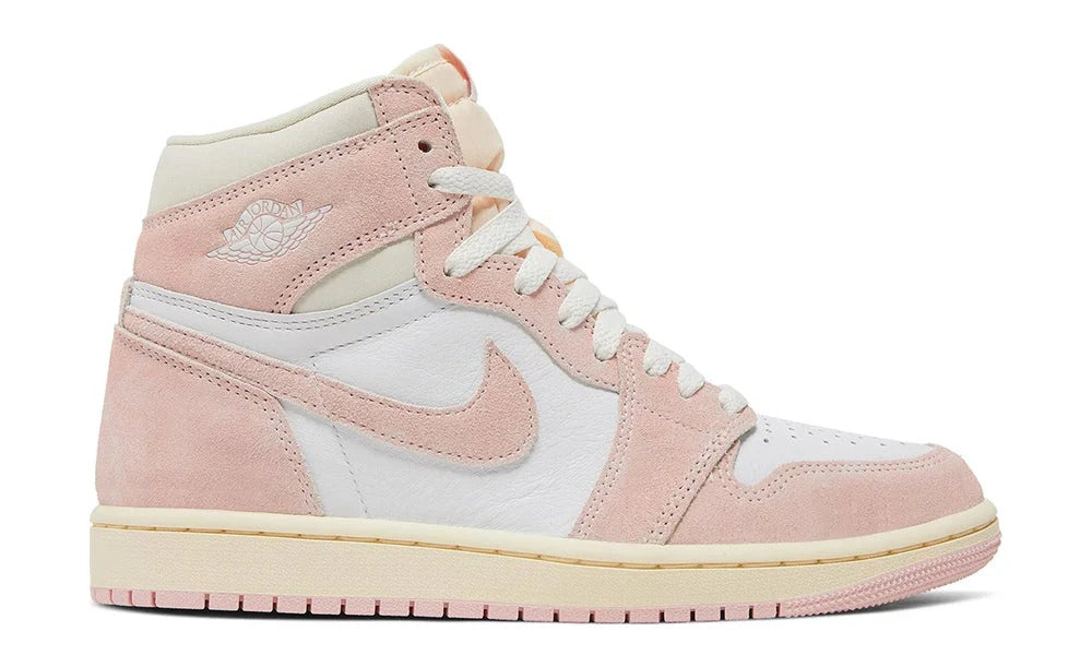 Air Jordan 1 Retro High OG Washed Pink Suede Sneakers