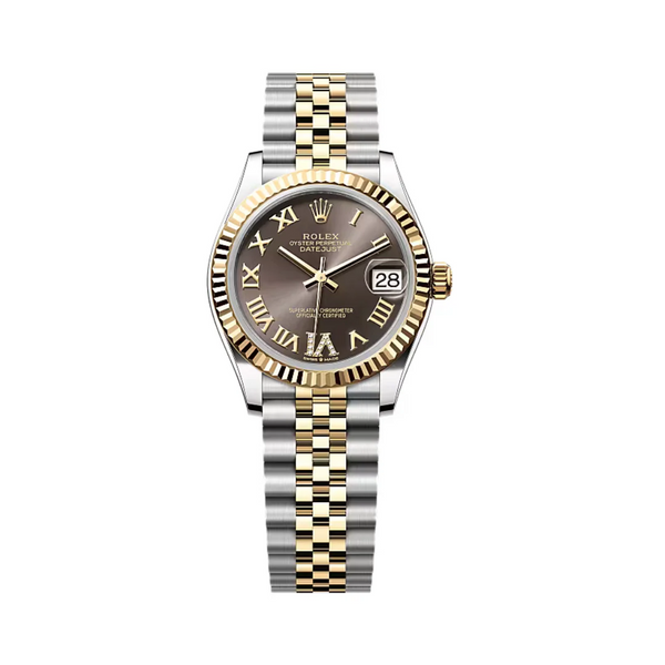Rolex Datejust 31mm Steel Yellow Gold Diamond Roman Six Dial