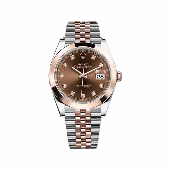 Rolex Datejust 41mm Stainless Steel and Rose Gold Men's Watch