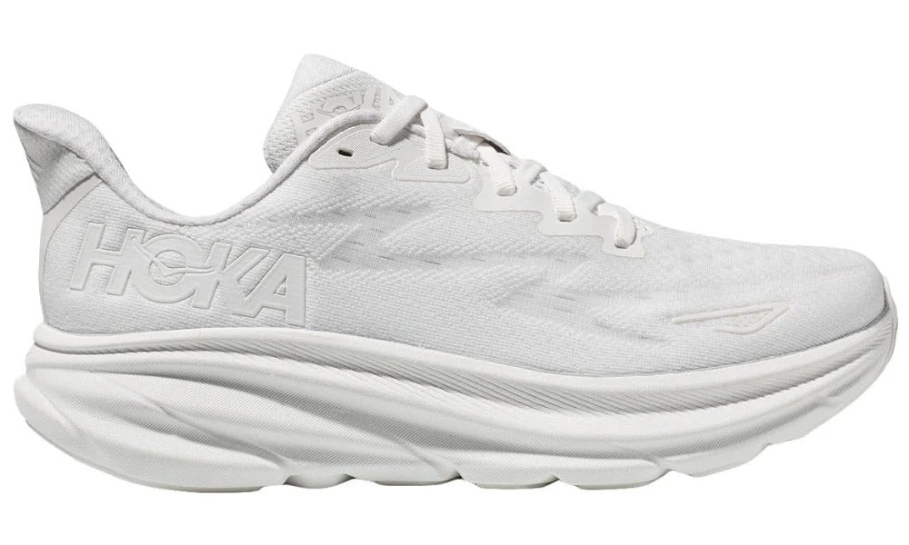 Hoka Clifton 9 Lightweight Breathable Cushioned Running Shoes White