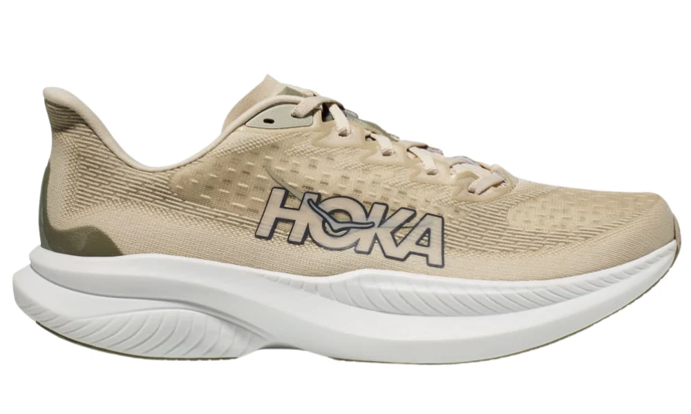Hoka Mach 6 Lightweight Performance Running Shoes Oat Milk Barley