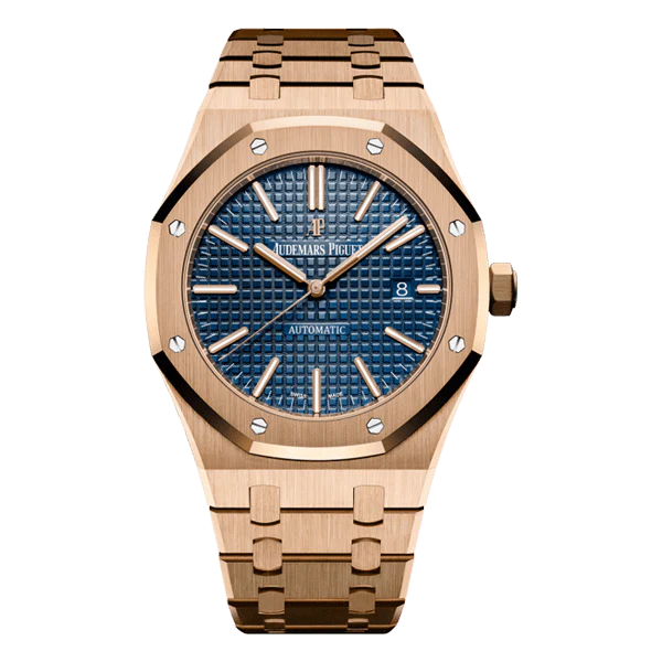 Audemars Piguet Royal Oak 41mm Rose Gold Blue Dial WatchAudemars Piguet Royal Oak 41mm Rose Gold Blue Dial Watch