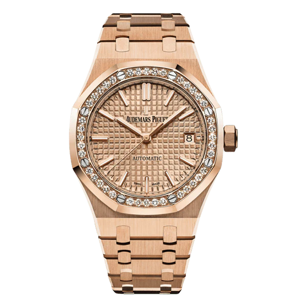 Audemars Piguet Royal Oak 37mm 18k Rose Gold Index Watch