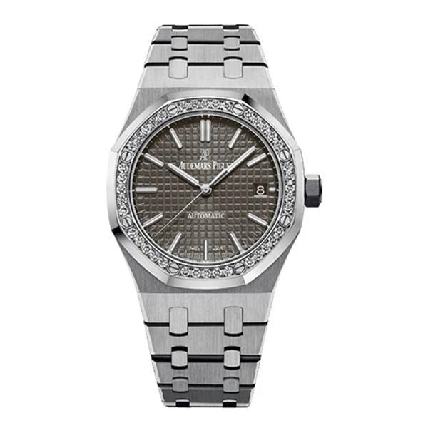 Audemars Piguet Royal Oak 37mm Grey Index Steel Ladies Watch