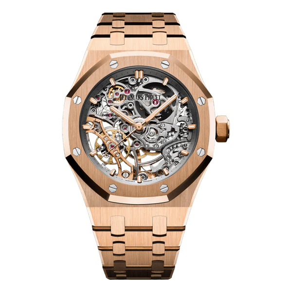 Audemars Piguet Royal Oak Luxury Rose Gold Tone Wrist Watch