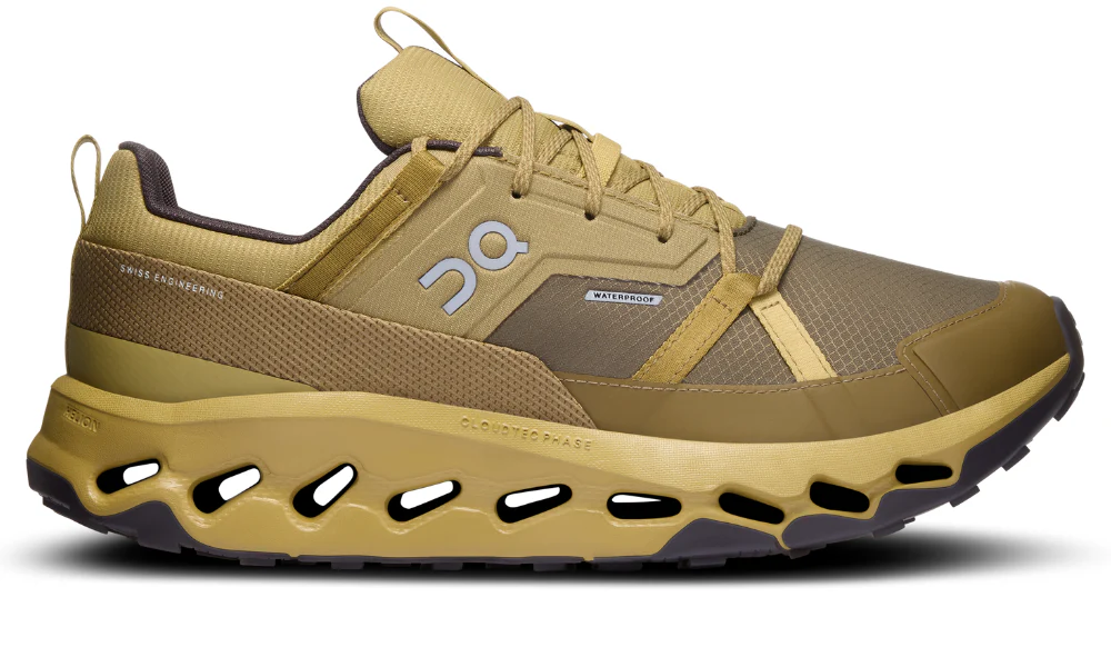 On Running Cloudhorizon Waterproof Safari Olive Cushioned Hiking Shoes