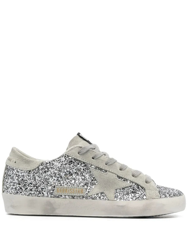 Golden Goose Super-Star Glitter Sneakers for Comfortable Everyday Style