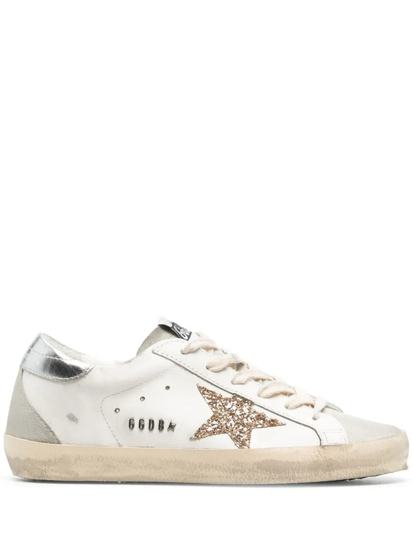 Golden Goose Super-Star Distressed Leather Low Top Sneakers Women