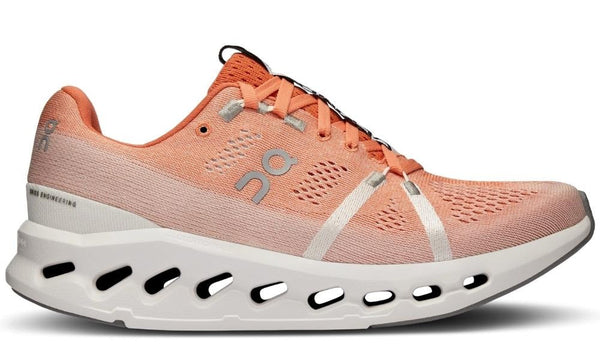 On Cloudsurfer Flame White Lightweight Running Shoes for Smooth Training
