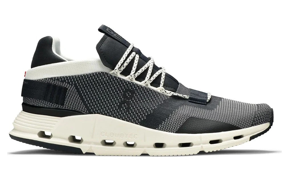 On Cloudnova Black White Lightweight Performance Engineered Mesh Trainers