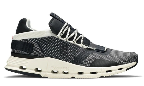 On Cloudnova Black White Lightweight Performance Engineered Mesh Trainers