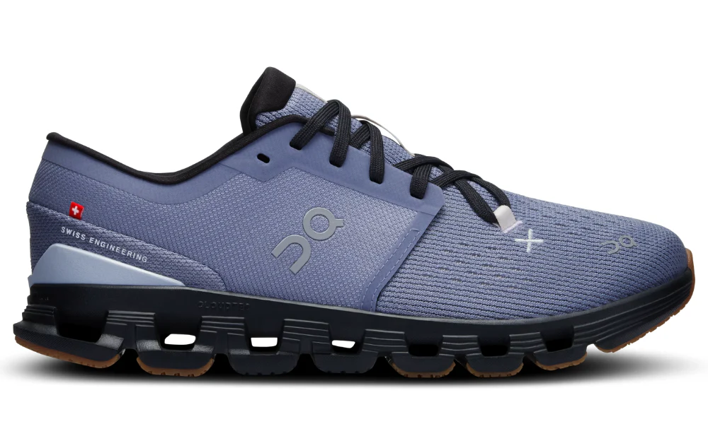 On Cloud X 4 Feather Black Lightweight Versatile Training Shoes