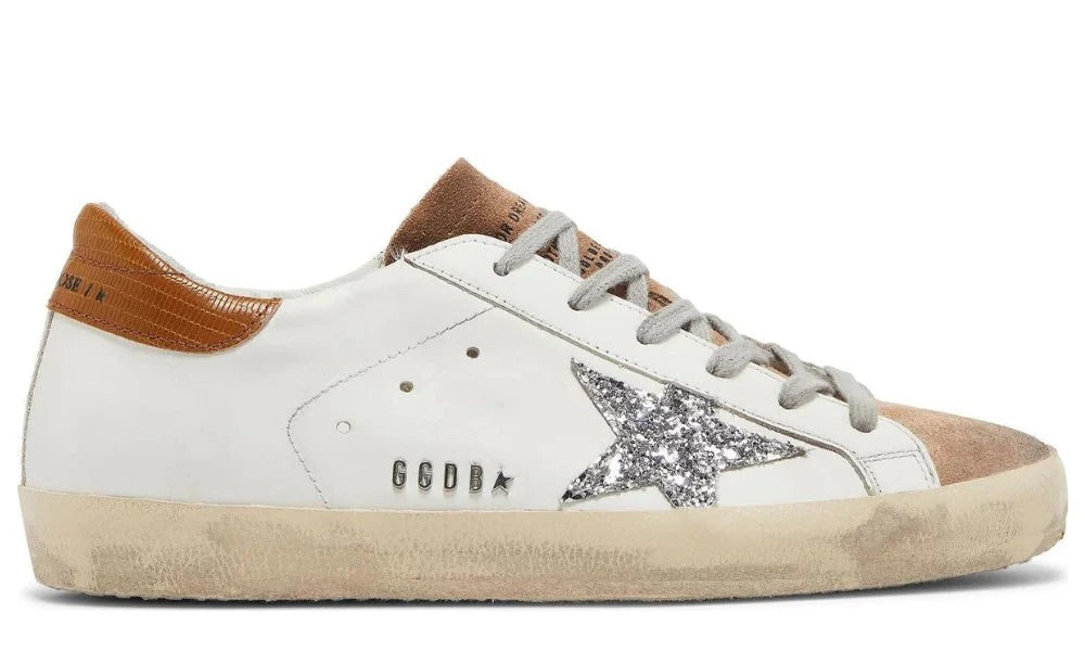 Golden Goose Women's Superstar Low-Top Sneakers White Bronze Leather