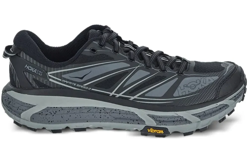 Hoka Mafate Speed 2 Black Technical Trail Running Sneakers Unisex