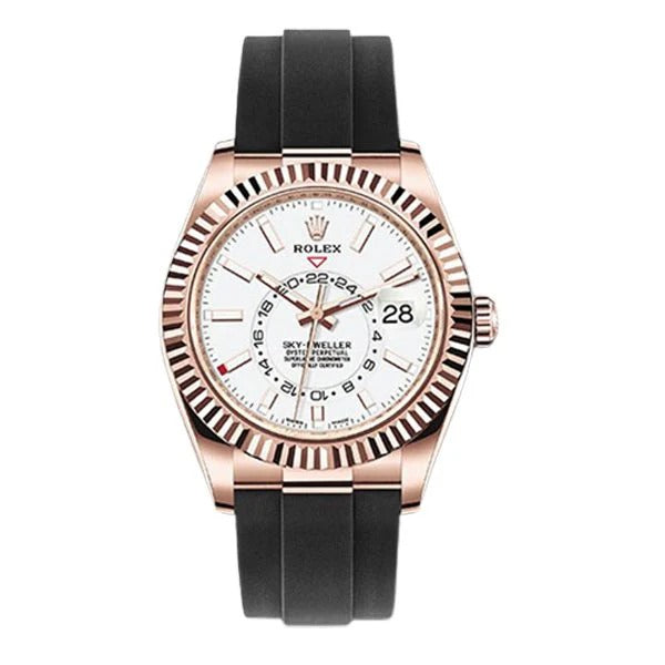 Rolex Oyster Perpetual White Dial Automatic Men's Luxury Watch