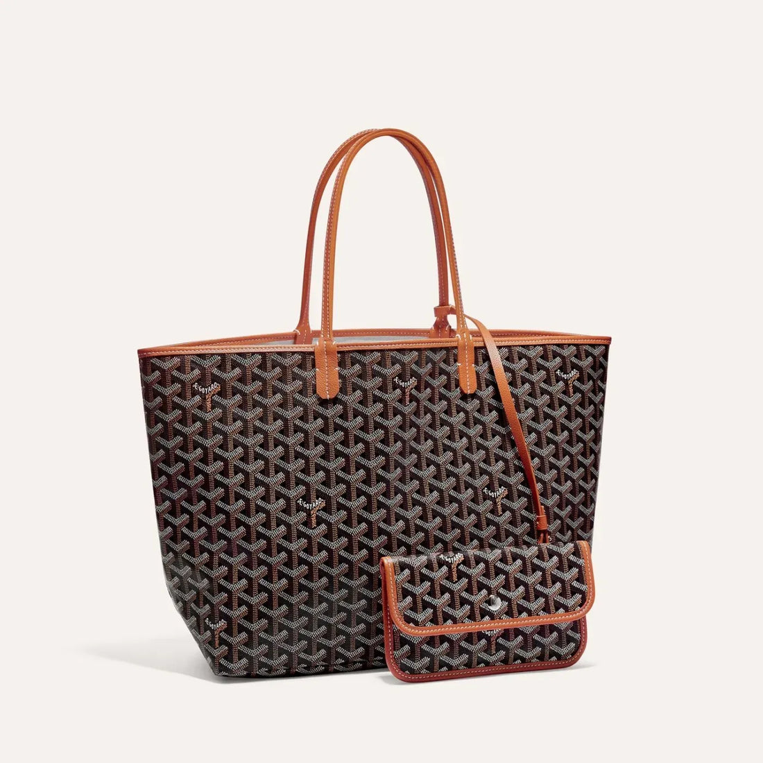 Classic Saint Louis PM Tote Bag in Black and Tan