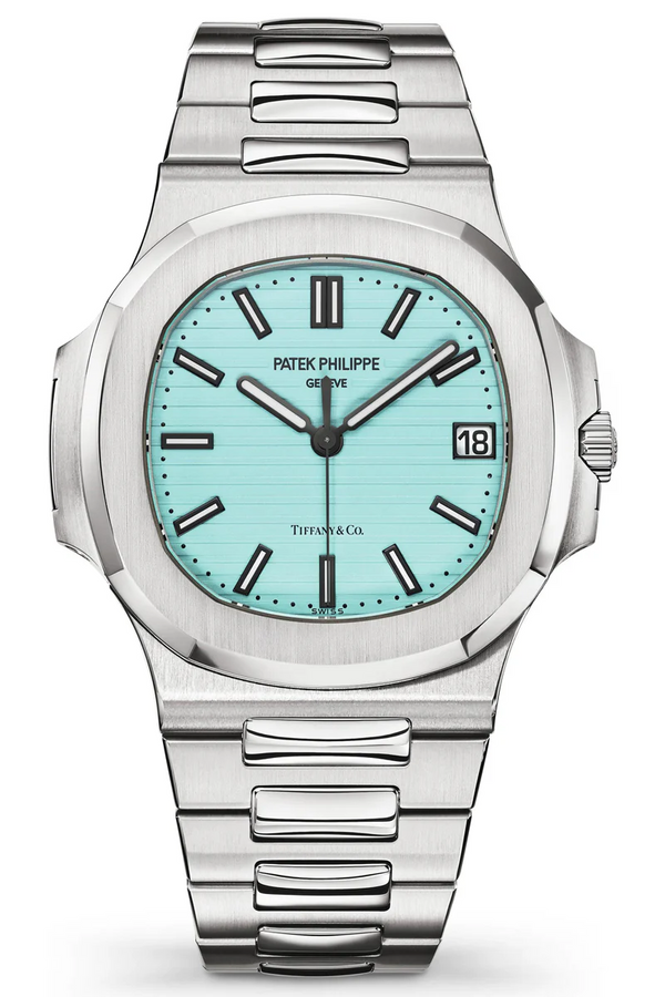 Patek Philippe Nautilus Luxury Watch with Iconic Tiffany Blue Dial