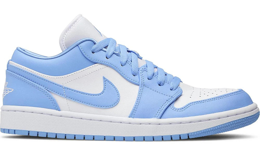 Women's Air Jordan 1 Low UNC University Blue White Leather