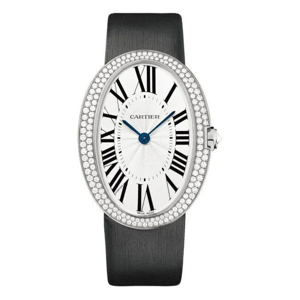 Cartier Baignoire Large Model Rhodium Finished White Gold Watch
