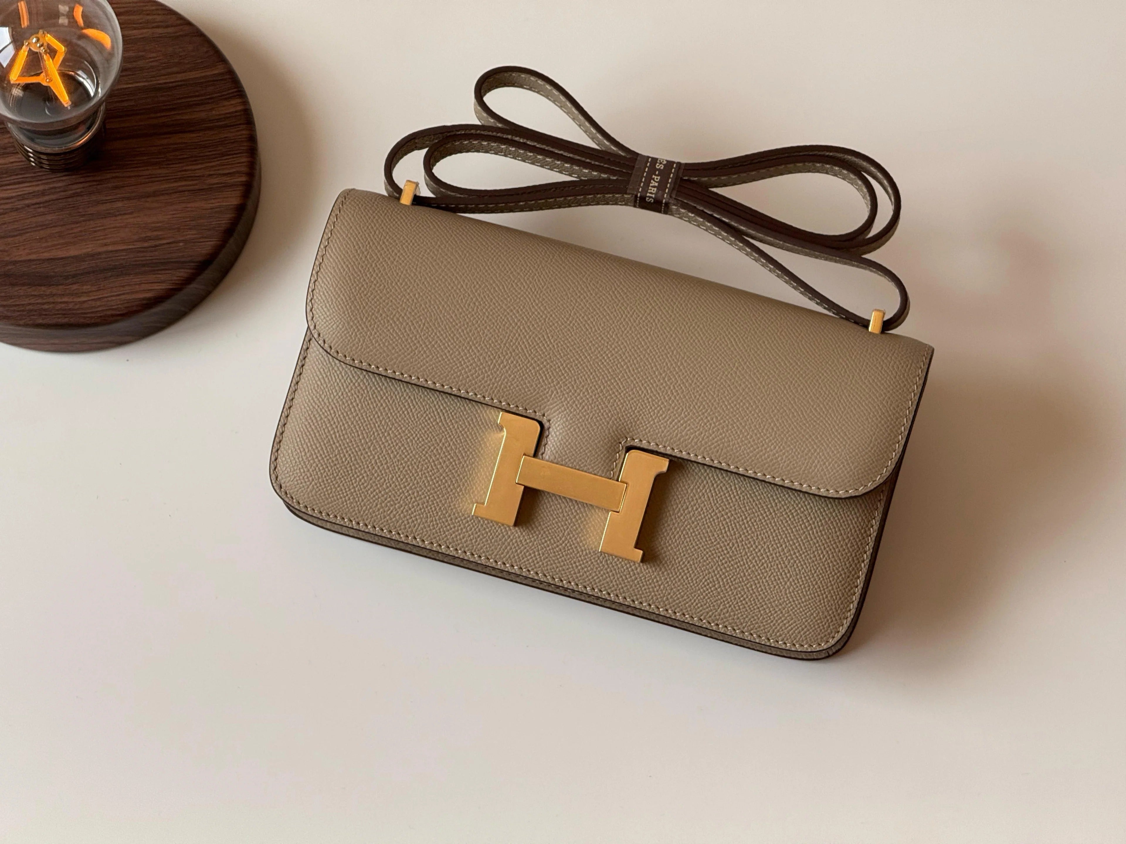 Elegant Hermes Constance Style Designer Shoulder Bag With Box
