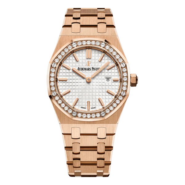 Audemars Piguet Royal Oak 33mm 18kt Rose Gold Silver Dial