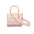 Small Lady Dior Style Lambskin Leather Top Handle Handbag