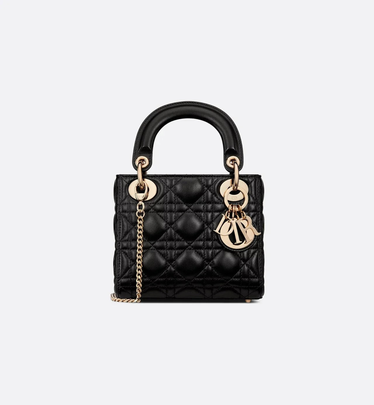 Mini Lady Dior Style Handbag Elegant Black Designer Inspired Bag