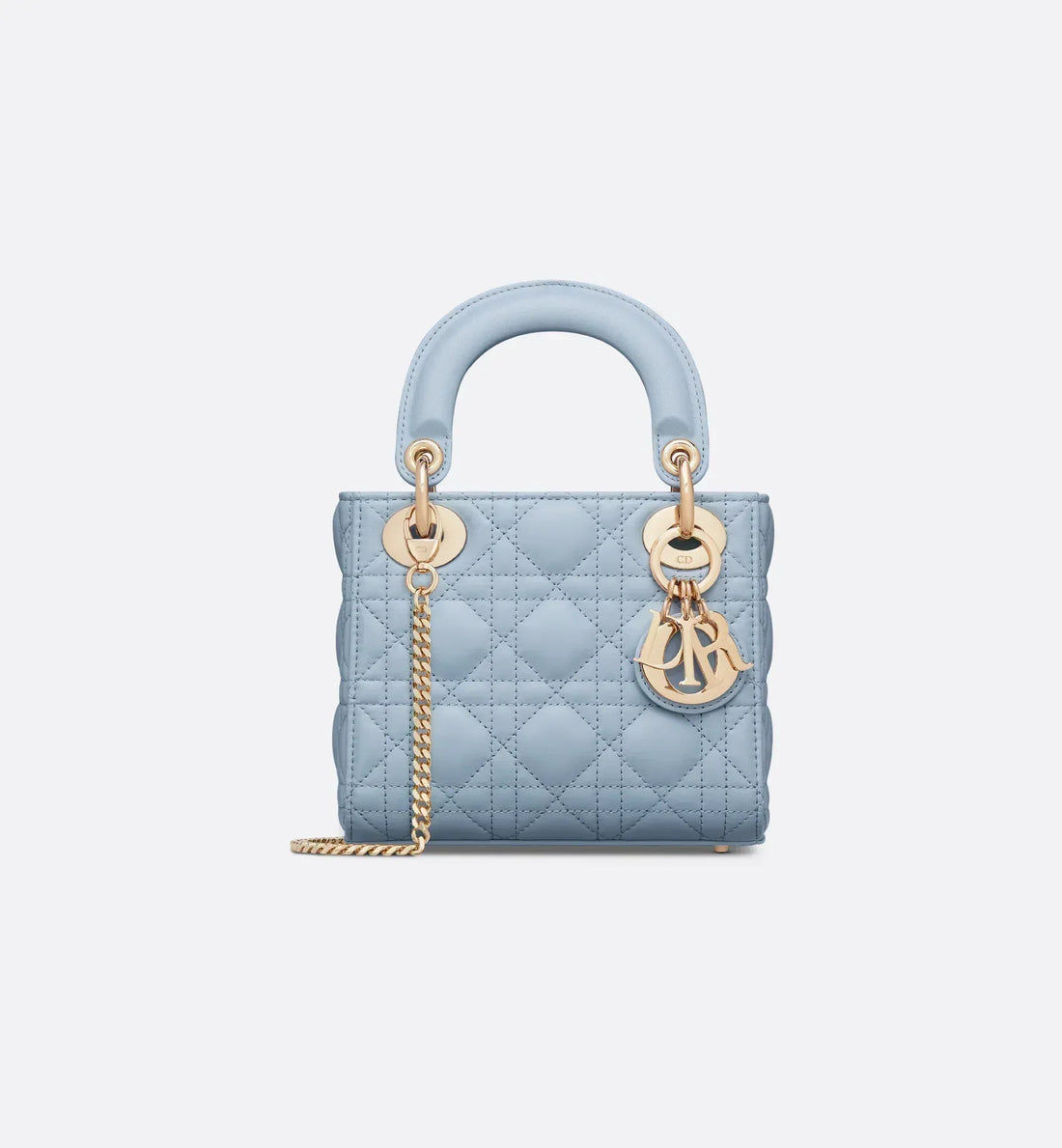 Mini Dioriviera Inspired Lady Dior Lambskin Handbag With Dust Bag