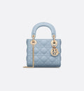 Mini Dioriviera Inspired Lady Dior Lambskin Handbag With Dust Bag