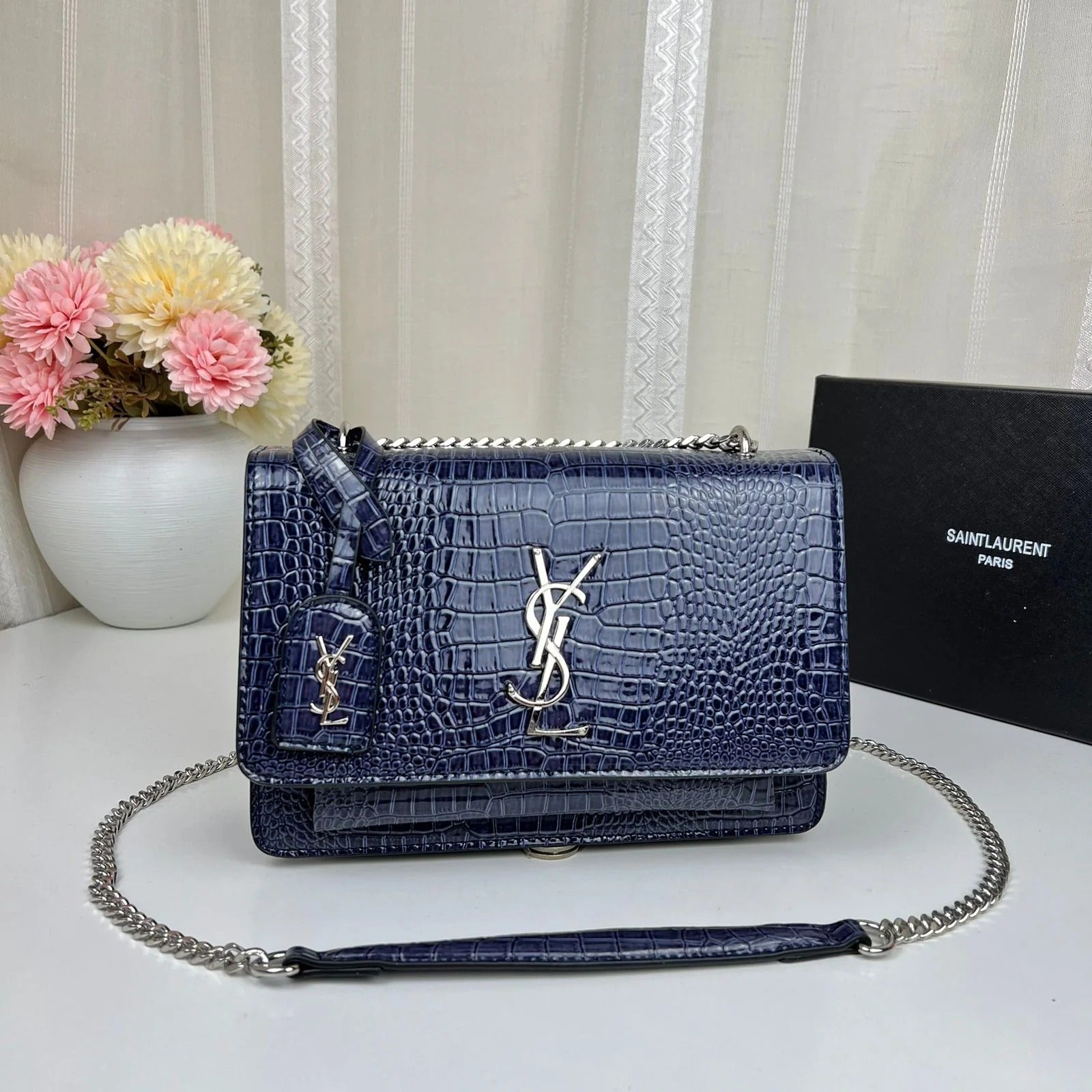 Elegant Designer Style YSL Inspired Women's Handbag With Dust Bag
